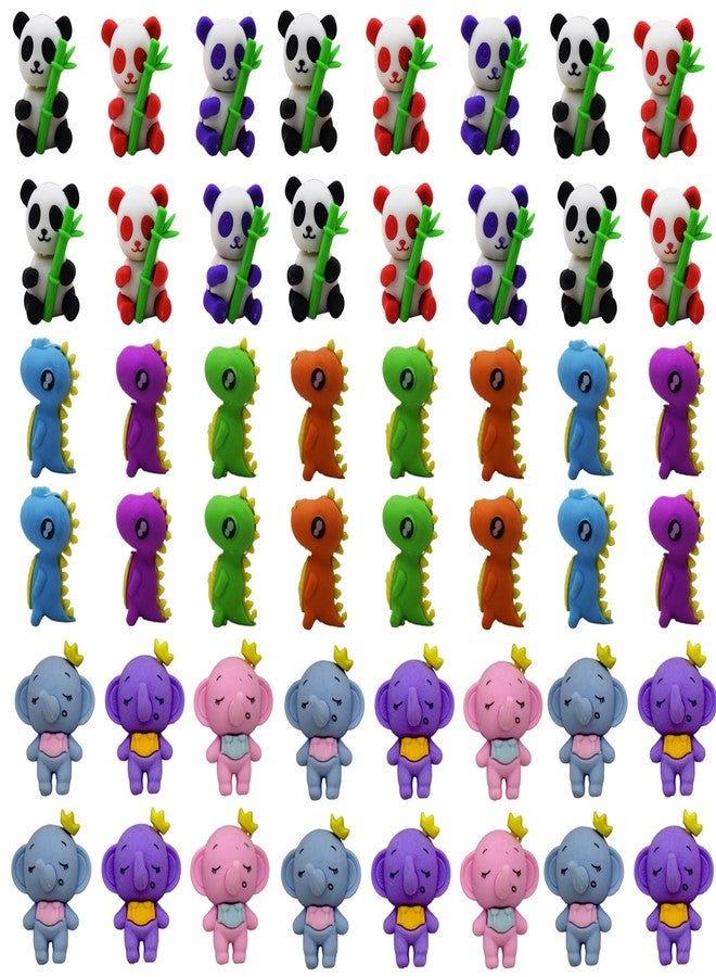 Asera Jungle Theme Animal Erasers for Kids - Kids Birthday Return Gifts Pinata Fillers (48 Pcs) - Image 2